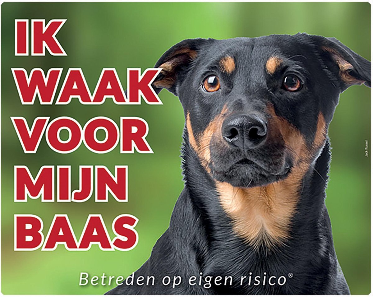 Jack Russell Terrier Waakbord - Ik waak voor mijn baas