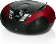 Lenco SCD-37 USB Red - Draagbare radio inclusief CD-speler en USB