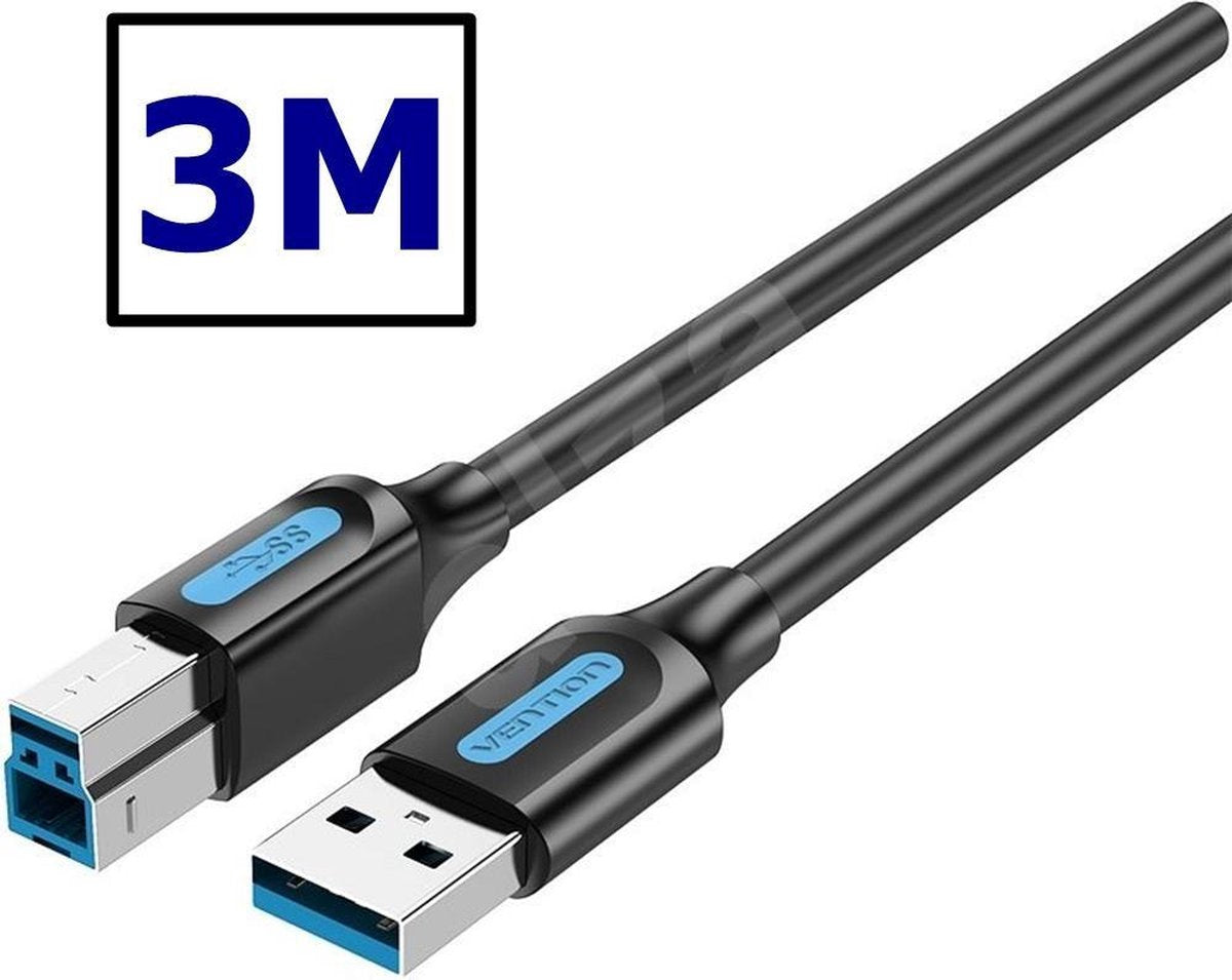 VENTION USB 3.0 A Male to B Male kabel - 3 Meter