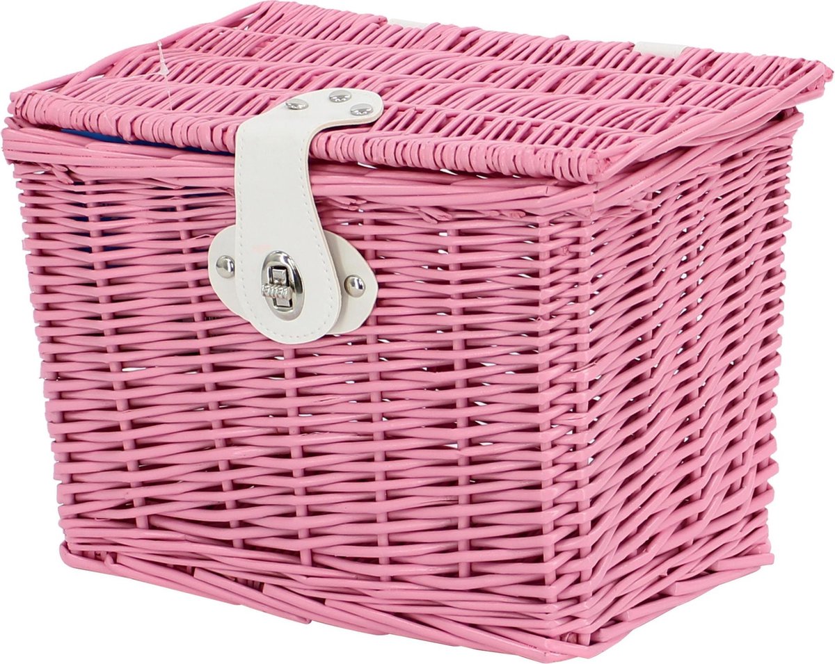 AMIGO - Fietsmand - Type bakkersmand - 9 Liter - Roze