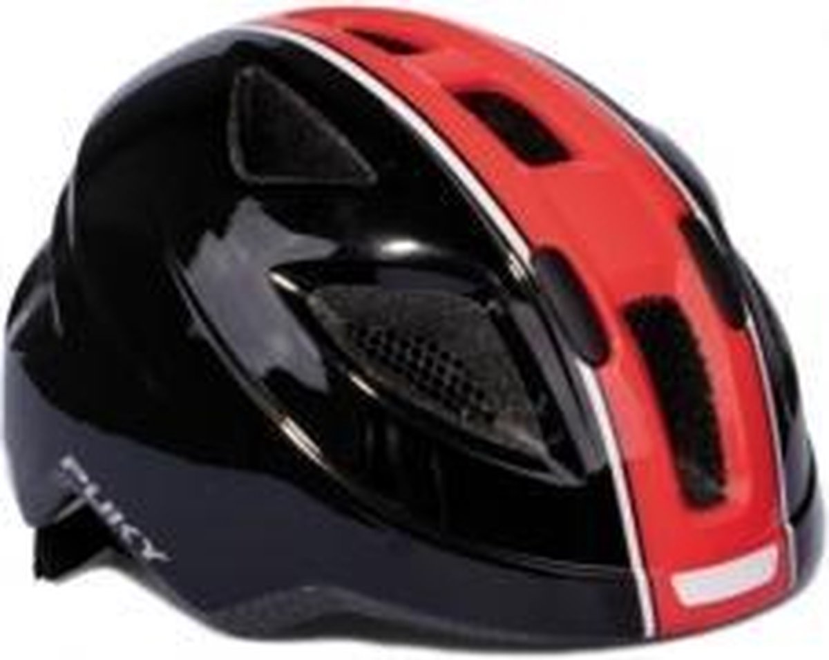 Helm Puky zwart/rood