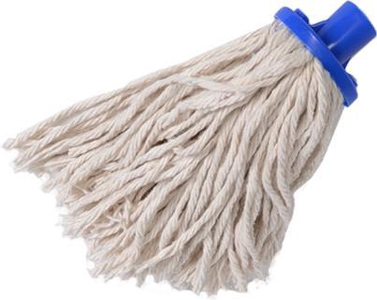 Spaanse Mop / 280 gram / Ronde Steelhouder / Zonder steel / blauw