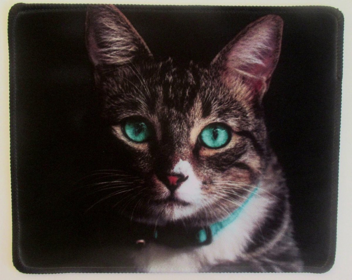 Kattenhebbedingen - Muismat - Kat - poes - Voor de kattenliefhebber - Green eyes
