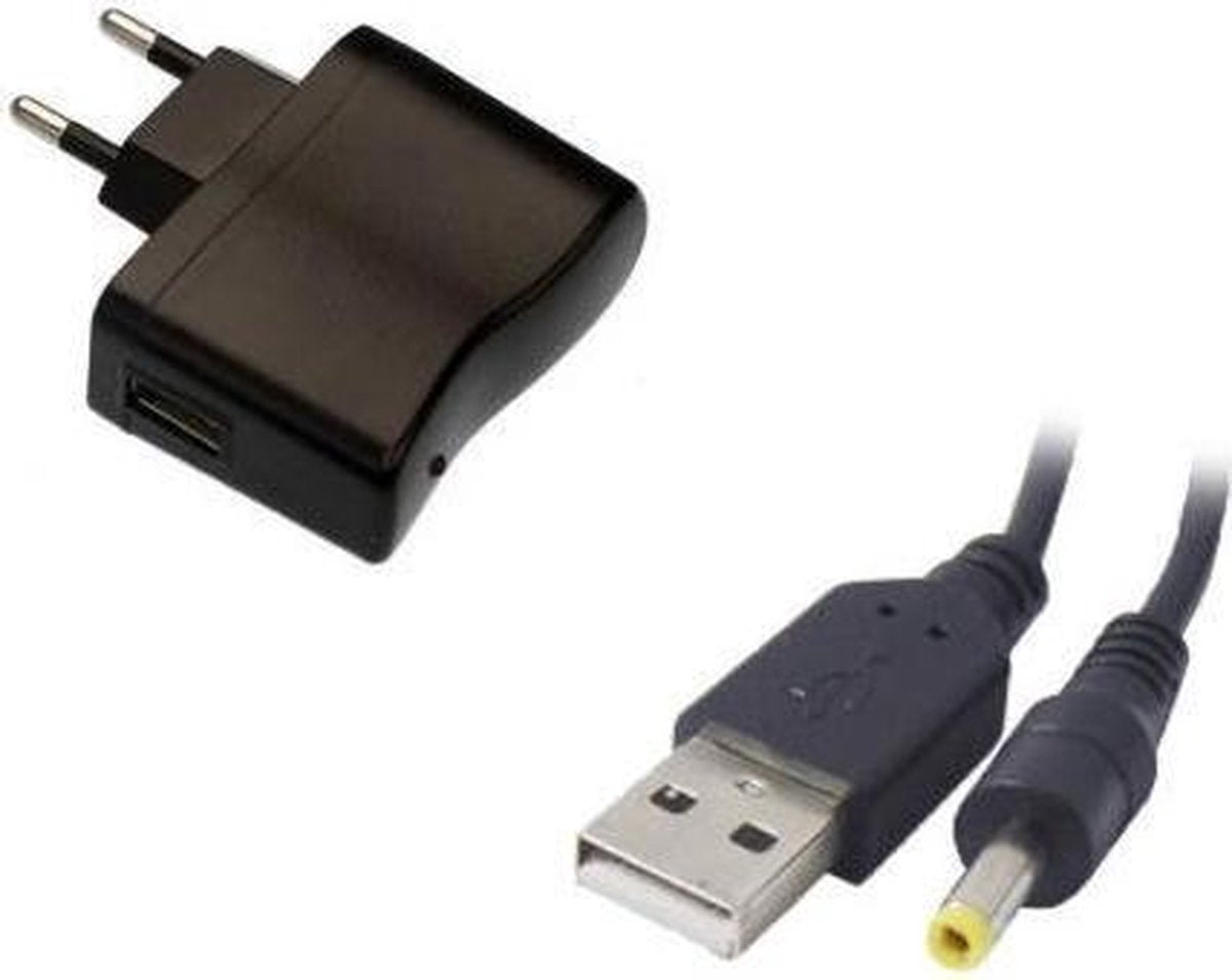USB adapter AC lader + USB kabel Mini-Jack 4