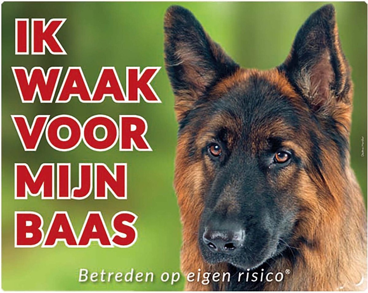Duitse Herder Waakbord - Ik waak voor mijn baas