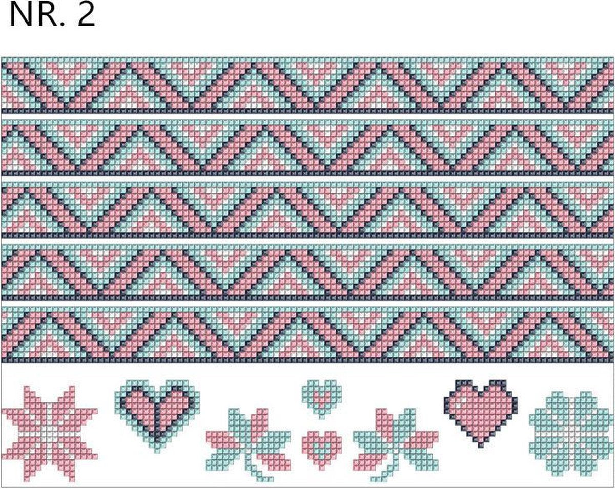 Diamond Painting Stickers- strepen- NR.2