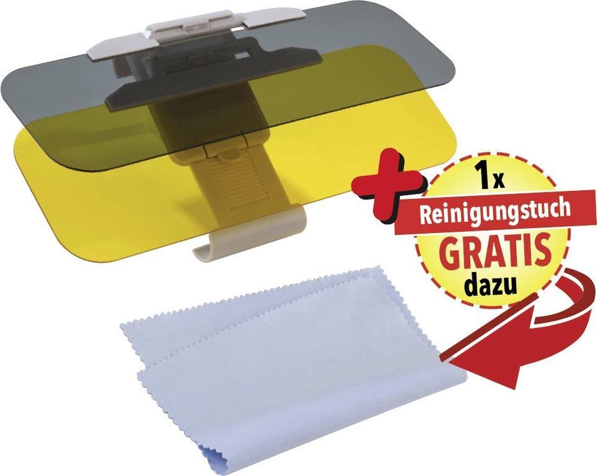 Zonnescherm Safeview 2 in 1 incl. Schoonmaak doek 15 x 15 cm
