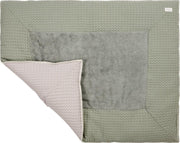 Koeka boxkleed wafel Amsterdam - shadow green/misty grey 75x95cm