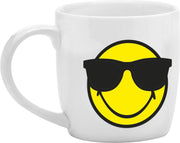 Zak!Designs Smiley Theebeker - 35 cl - Emoticon Sunglass -es Wit