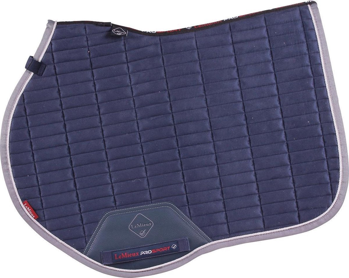 Lemieux Zadeldek  Eurojump Suede Square - Dark Blue - veelzijdigheid Full