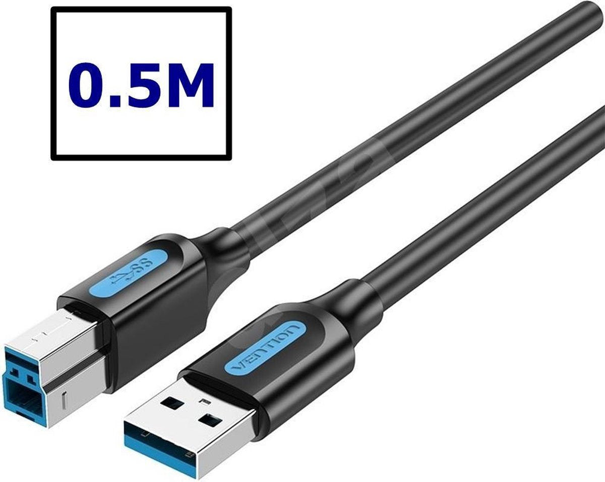 VENTION USB 3.0 A Male to B Male kabel - 0.5 Meter