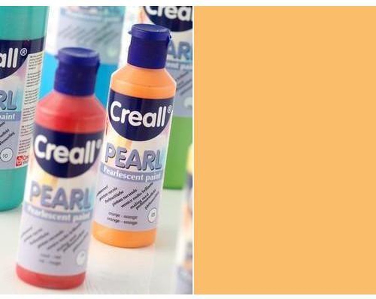 Creall Pearl - parelmoerverf oranje 1 Fles - 80 Mililiter 90603