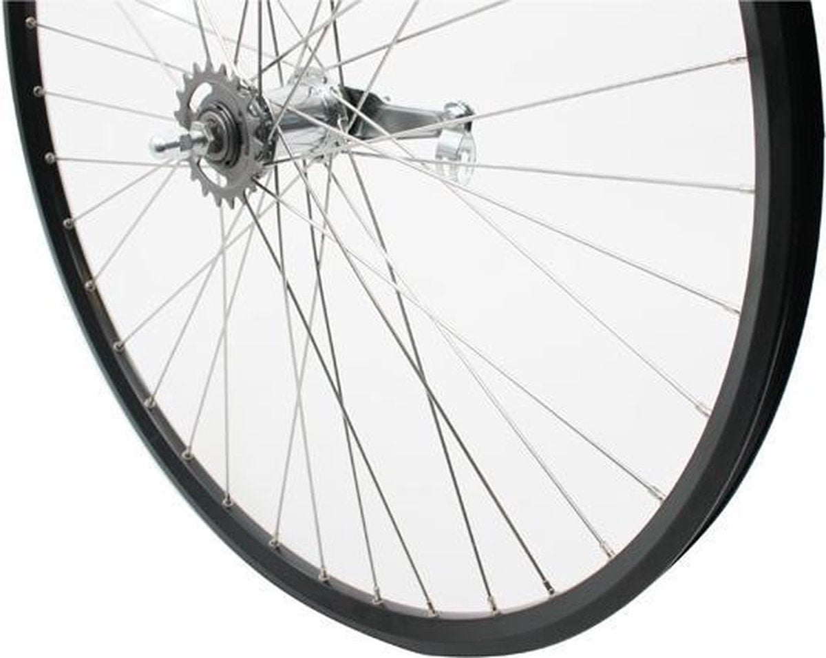 Roland achterwiel 28 Shimano RN ZAC2000 zwart RVS spk