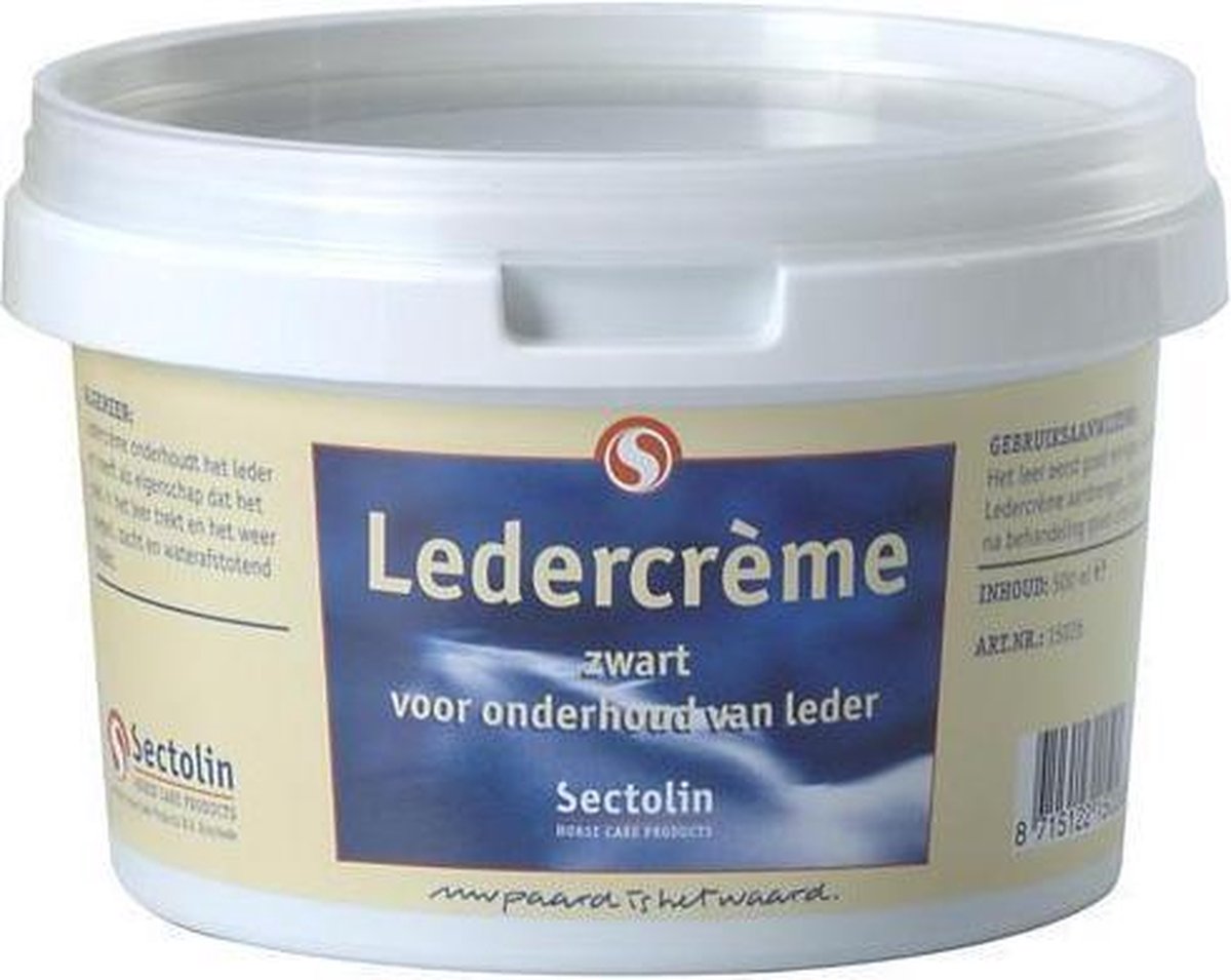 Sectolin Ledercreme - Zwart - 500ml