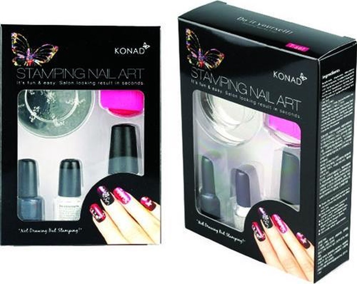 KONAD nagel stempelset T-SET