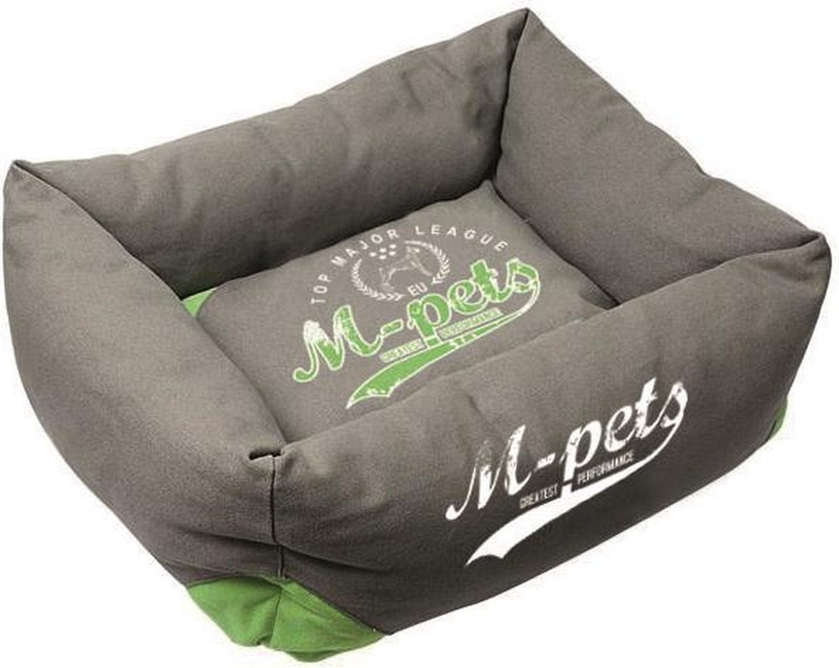 M-pets Hondenmand London 65 X 55 X 25 Cm Katoen Groen/grijs