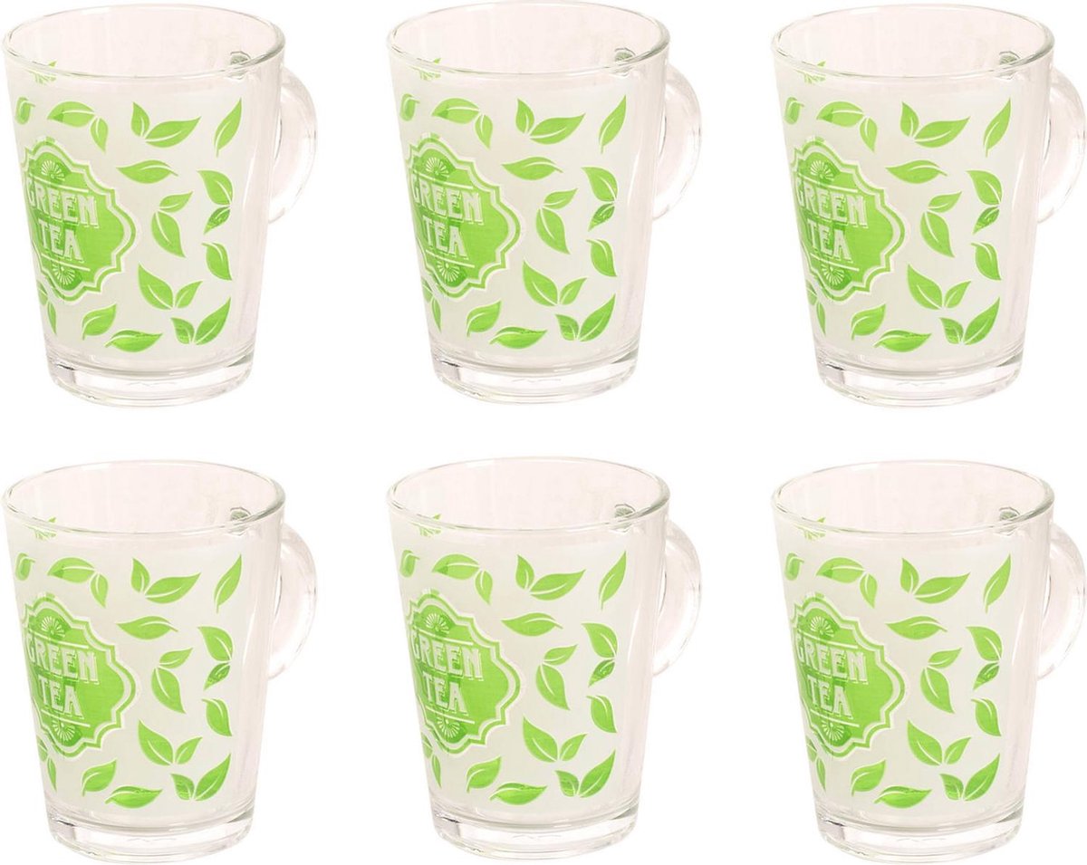 Theeglas Tiffany 36 cl - Hardglas Transparant Groen 6 stuk(s)