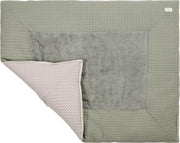 Koeka Boxkleed wafel Amsterdam - shadow green/misty grey 80x100cm