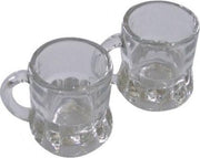 60x Shotglas/borrelglas bierpul glaasjes/glazen met handvat van 2cl - Party glazen