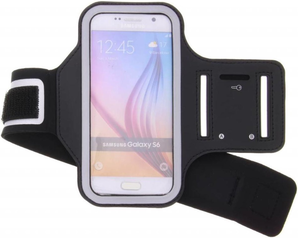Zwart Sportarmband Samsung Galaxy S6 / S6 Edge - Default