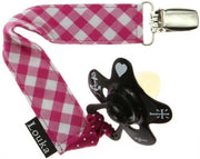 Louka Speenkoord fuchsia schuine ruit