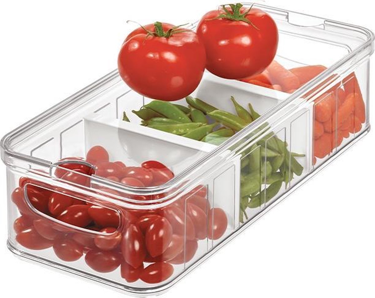 Koelkast organizers met verdeelschotten iDesign - Crisp