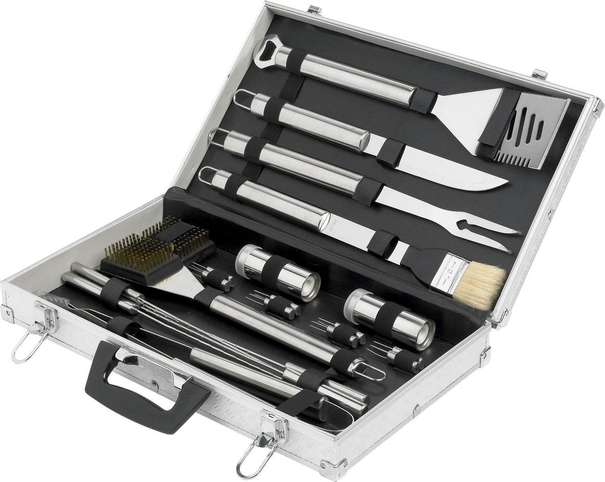 Cosy & Trendy BBQ Set In Aluminium Koffer - 21-Delig