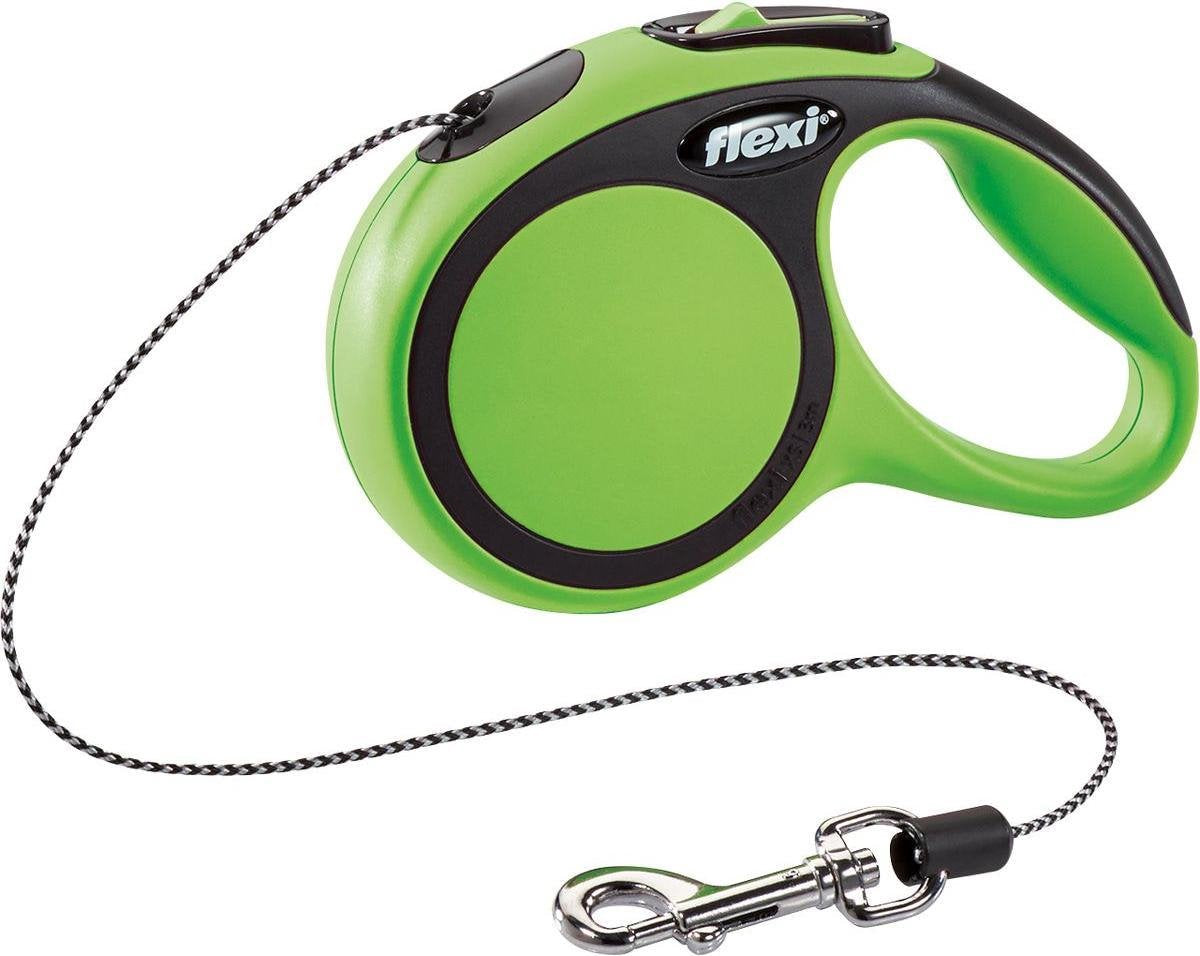 Flexi New Comfort Koord - Hondenriem - Groen - XS - 3 m - (<8 kg)