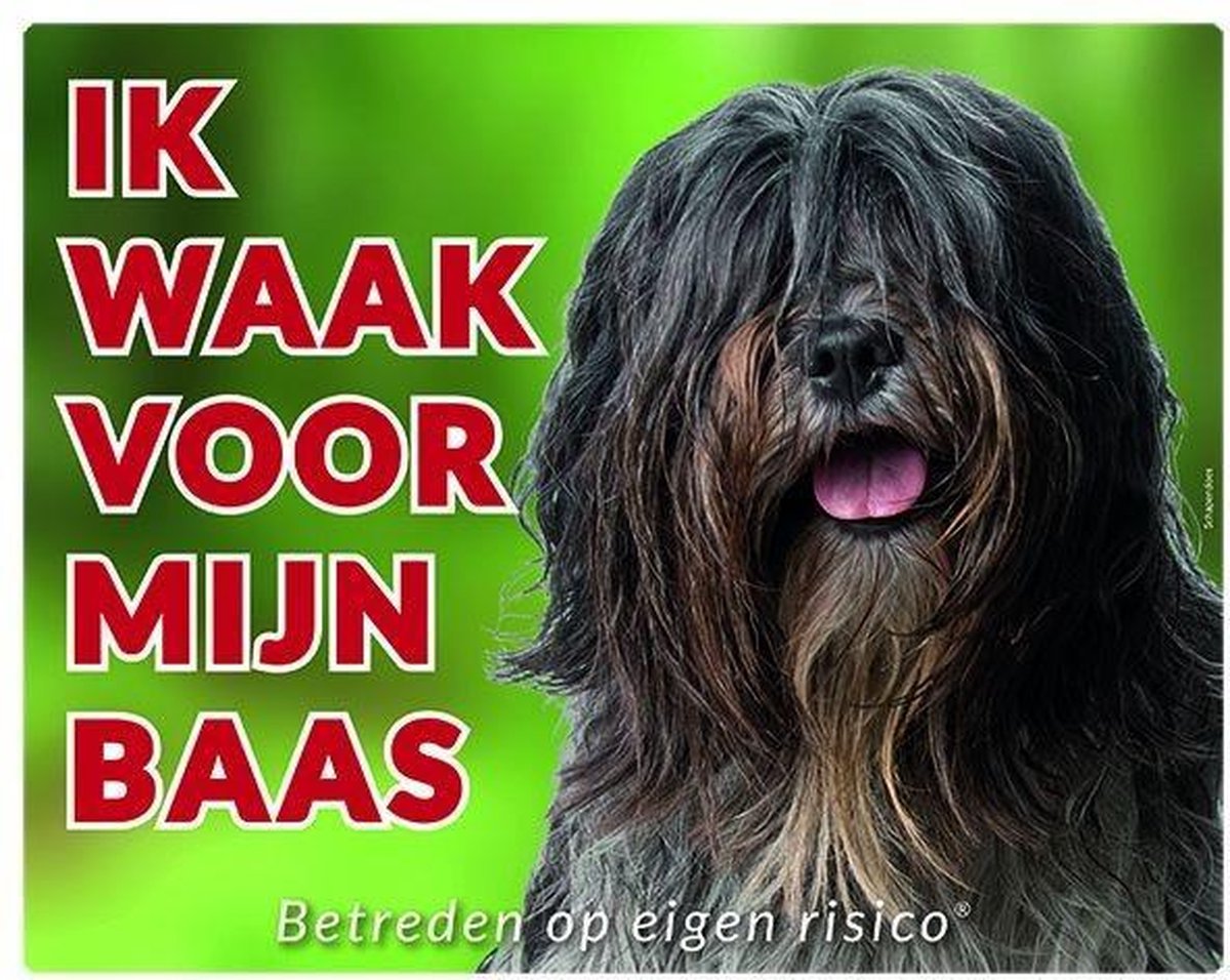 Schapendoes Waakbord - Ik waak voor mijn baas