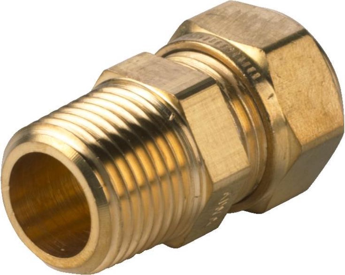VSH Super S1202 knelfitting rechte koppeling 1/2 con. bu. x 15 mm doos à 40 stuks