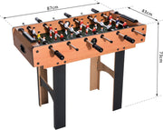 HOMCOM Speeltafel 4-in-1 tafelvoetbal tafelhockey biljarttafel tafeltennis
