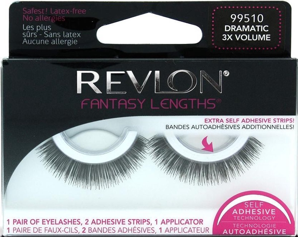 Revlon Fantasy Lengths Self Adhesive Lashes - 99510 Dramatic 3X Volume