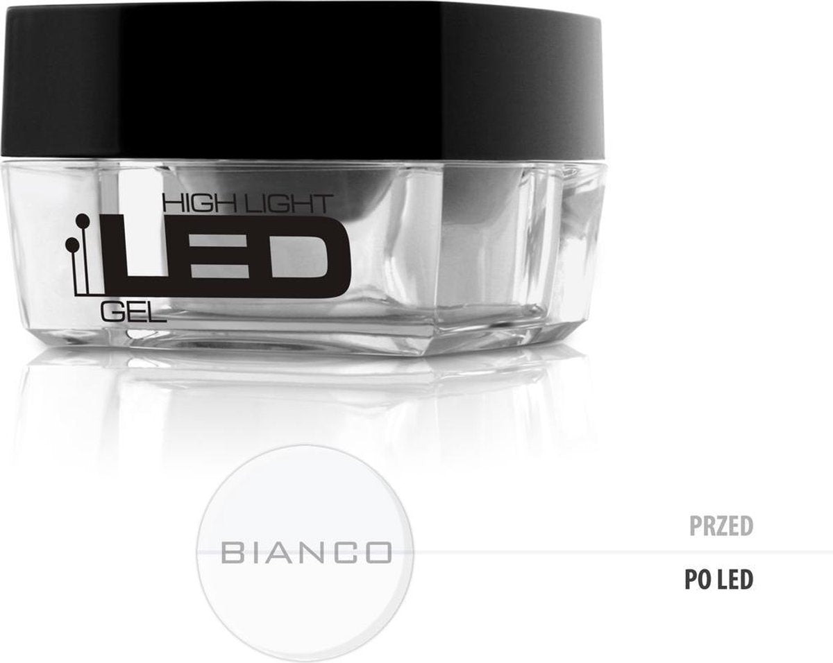 Silcare - High Light Led Gel Medium-Knelt Uniphase Gel To The Chiffon Bianco 15G