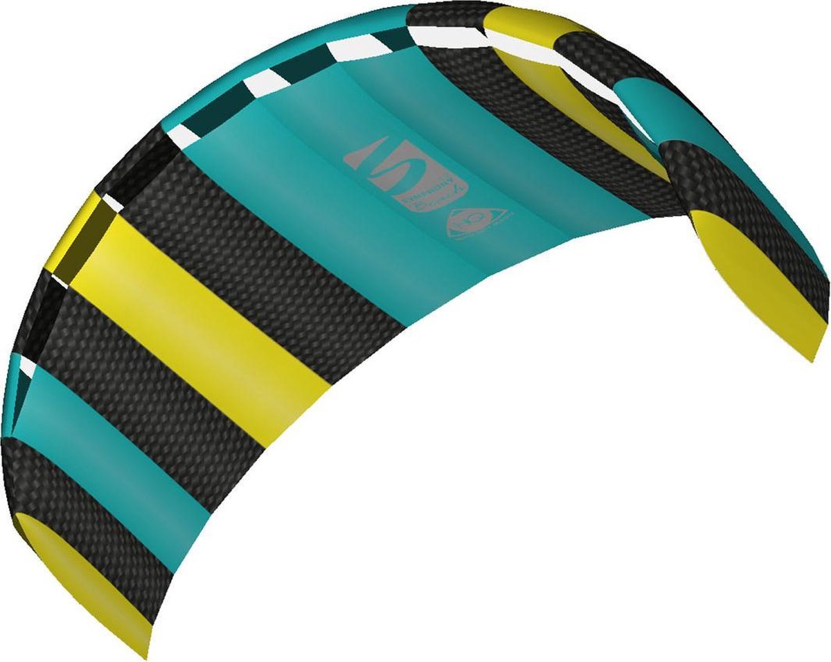 HQ Symphony Beach III 2.2 Aqua R2F - Matrasvlieger - Beginner - Blauw - 2 lijns - Polsbanden