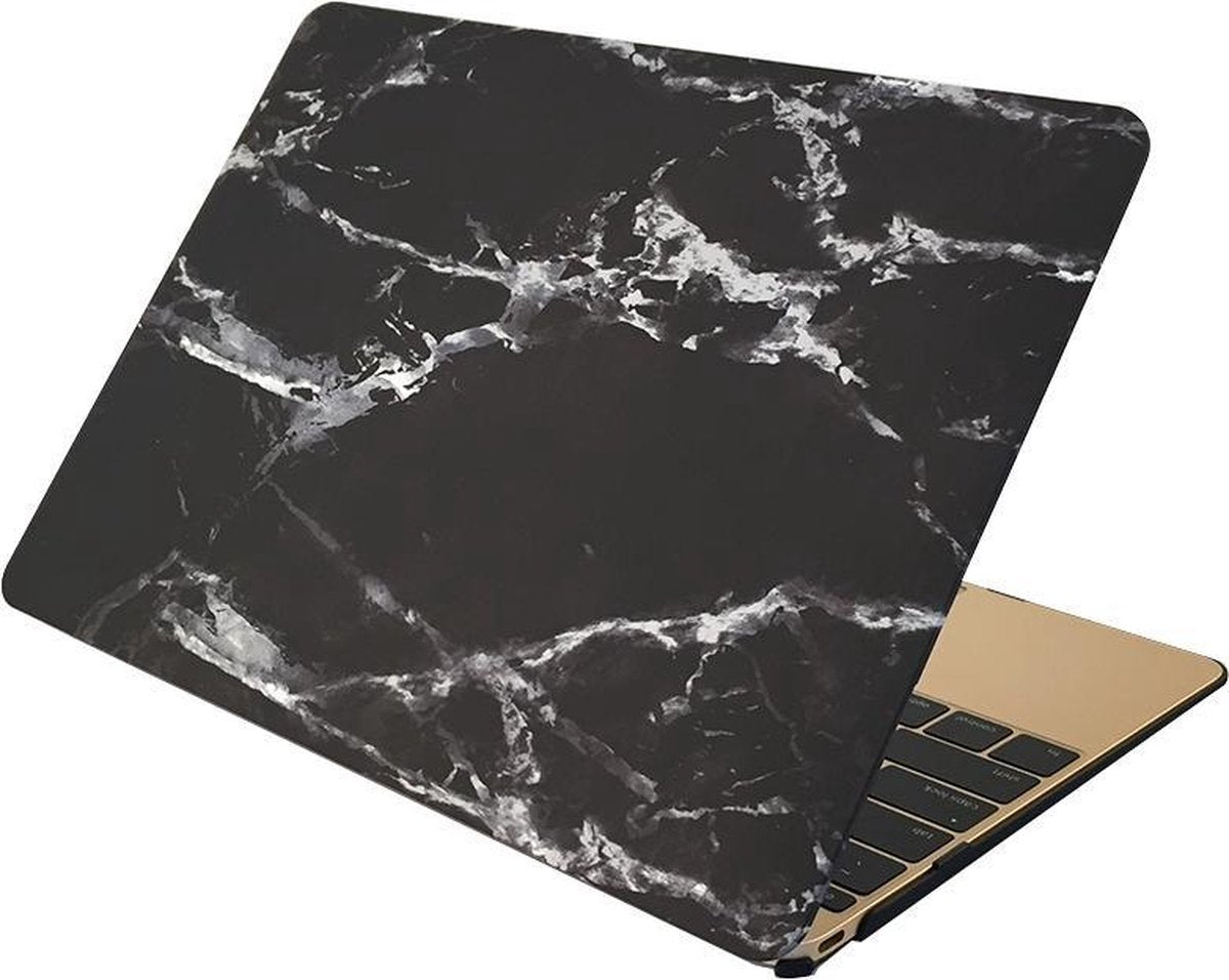 Mobigear Hard Case Marble Black / White voor Apple MacBook Air 11 inch