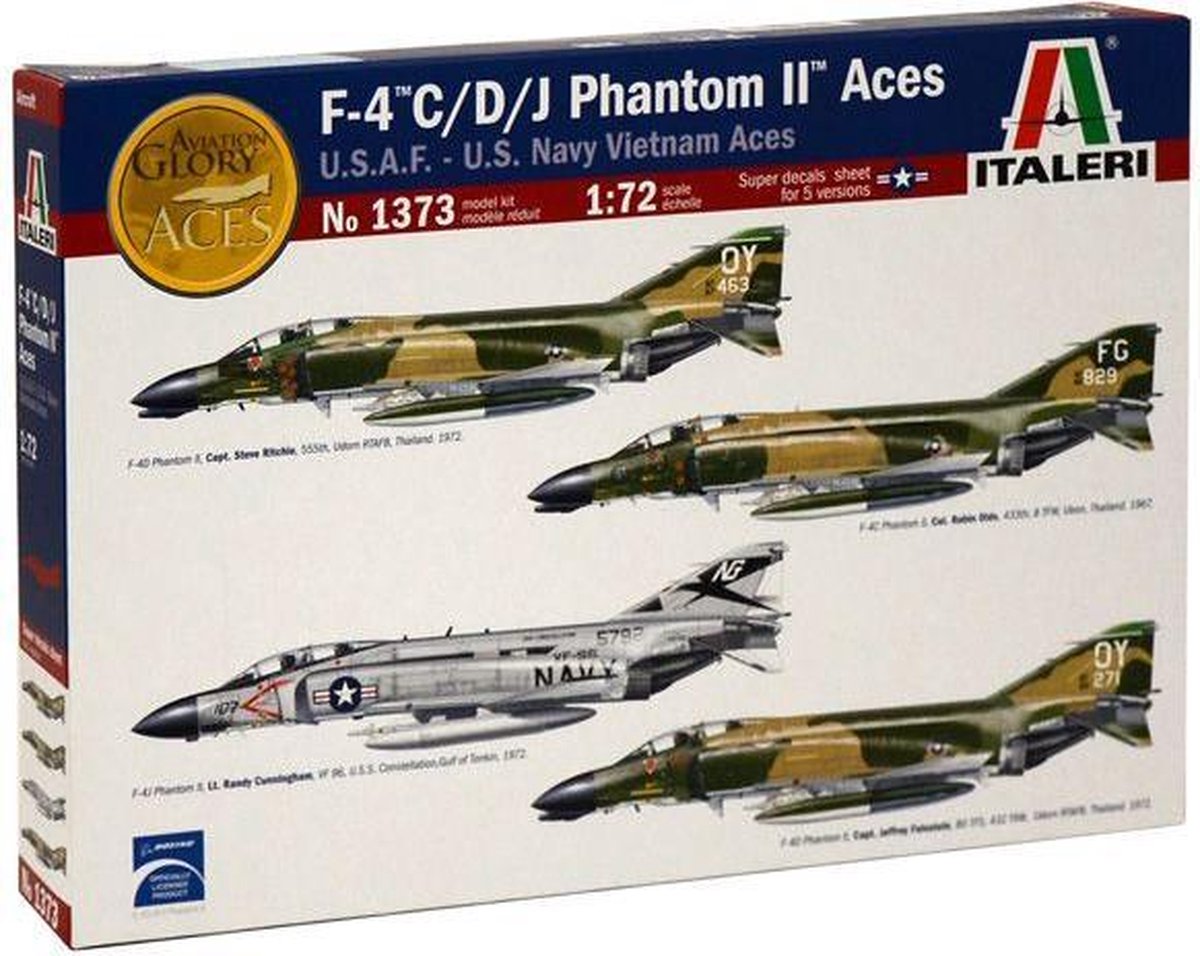 Italeri - F4 C/d/j Phantom Aces 1:72 (Ita1373s)
