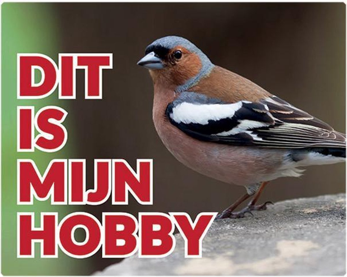 Dit is mijn hobby 146 vink NL waakbord met een gekleurde achtergrond