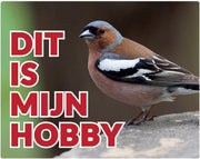 Dit is mijn hobby 146 vink NL waakbord met een gekleurde achtergrond