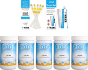 Poolpower - Voordeelset - Chloortabletten voor zwembaden - 5 kilogram & WAYS Reparatieset en Teststrips