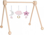Jabadabado Babygym Hout Met Speeltjes Roze