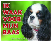Cavalier King Charles Spaniel Waakbord - Tricolour