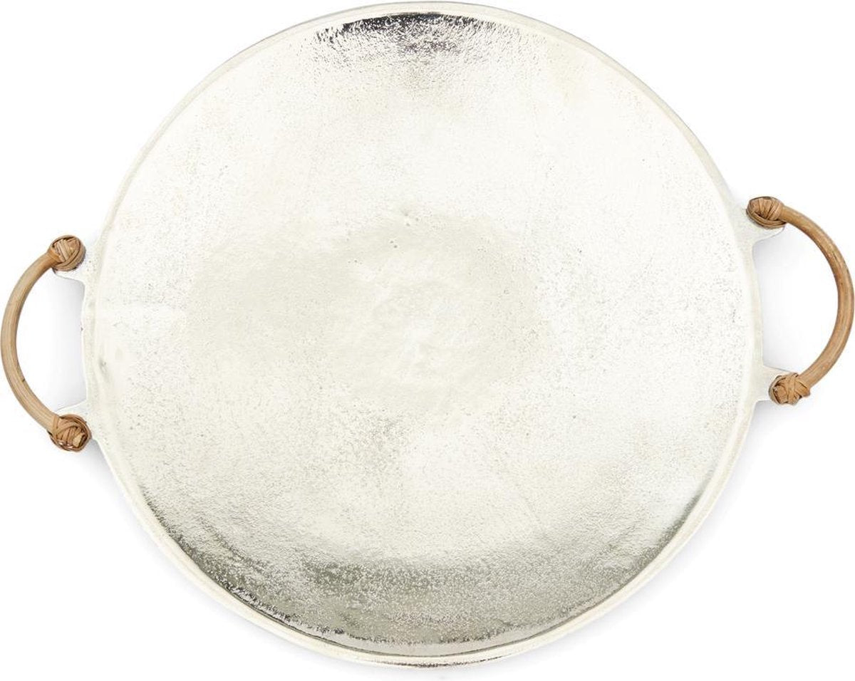 Riviera Maison Island Cove Tray - Serveerschaal - Silver - 41.0 x 49.0