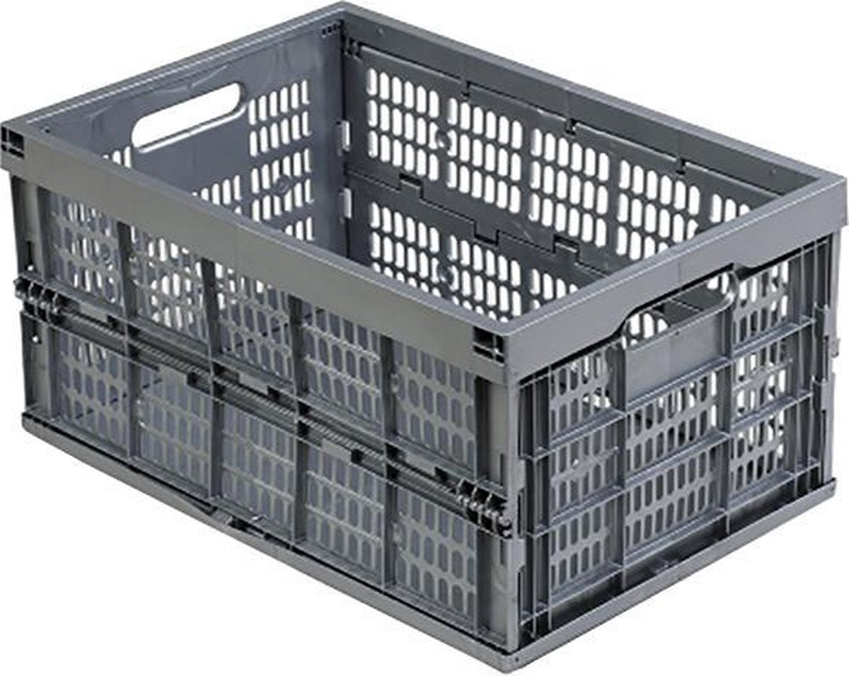 Vouwkrat - 525 x 355 x 265 mm - Grijs - Shopbox