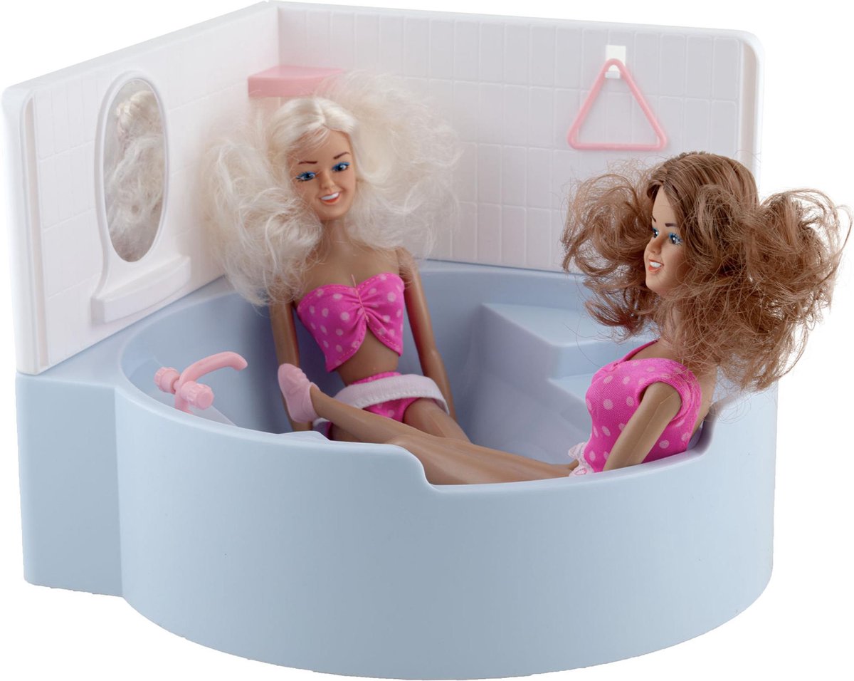 Badje voor poppen + 2 modepoppen