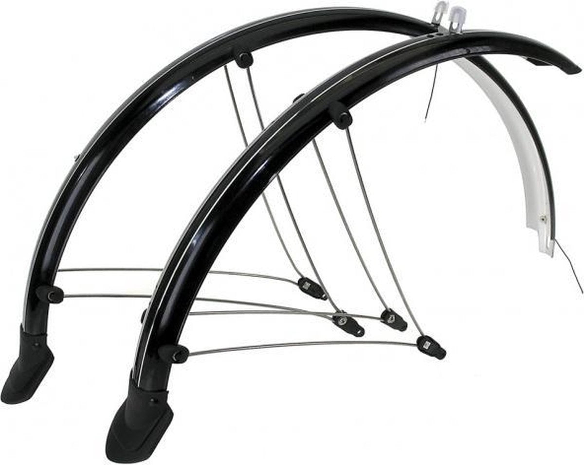 M-wave Spatbord Set 60mm Kunststof 28 Inch Zwart