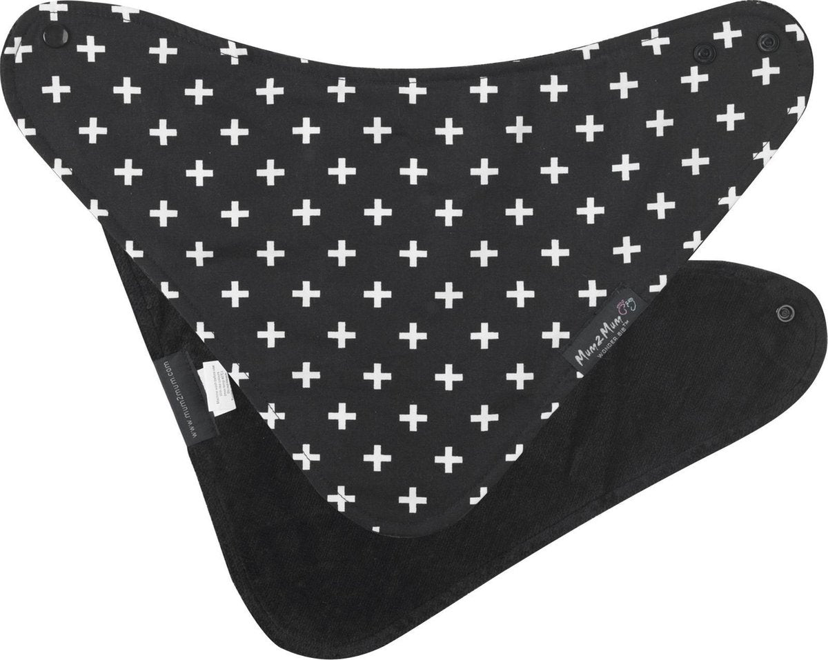Mum2Mum - Fashion Bandana Wonderslab Katoen - Black Plus