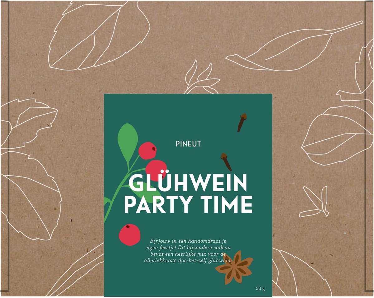 Pineut Mix voor Glühwein Rood - Brievenbusdoosje
