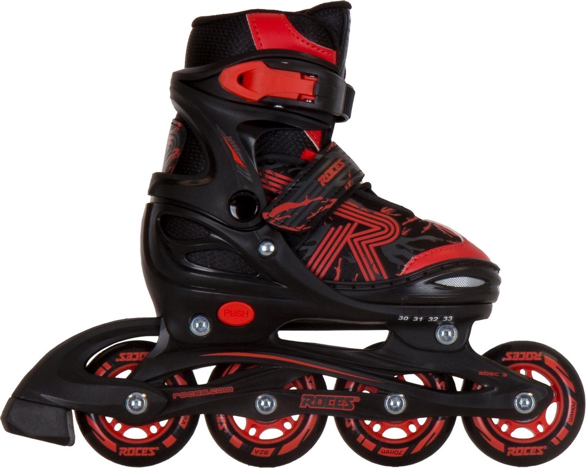 Roces Inlineskates - Maat 34-37 - Unisex - zwart/rood