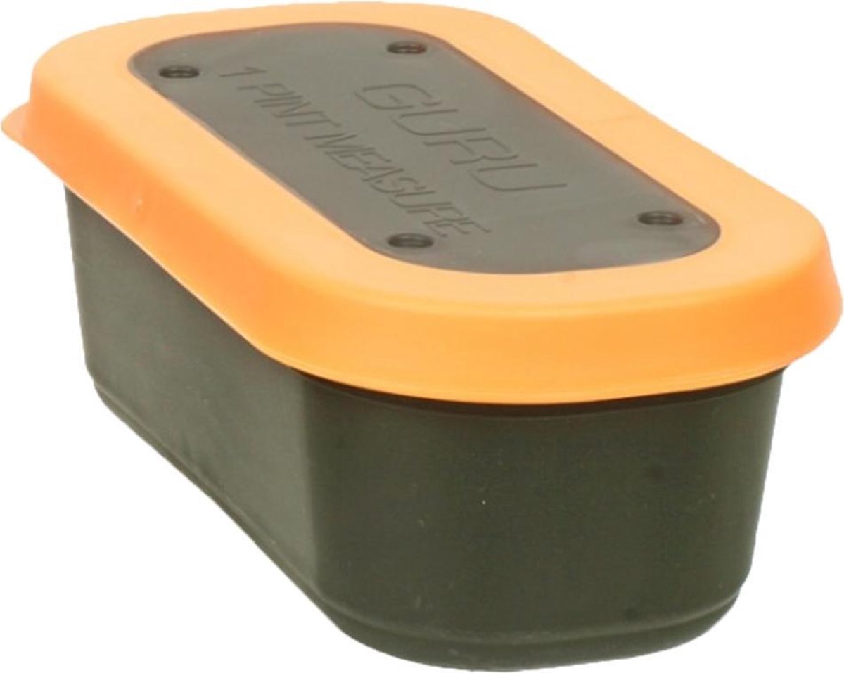 Guru Bait Box 1 pint / 0.57ltr - Aasdoos - Zwart