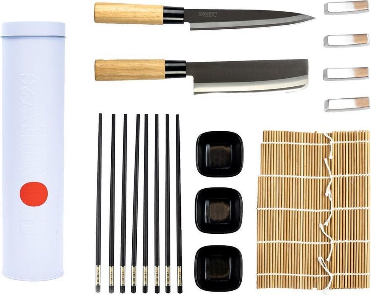 Homey’s NIPPON Sushiset/Cadeauset – Sashimi- en Hakmes - 14-delig